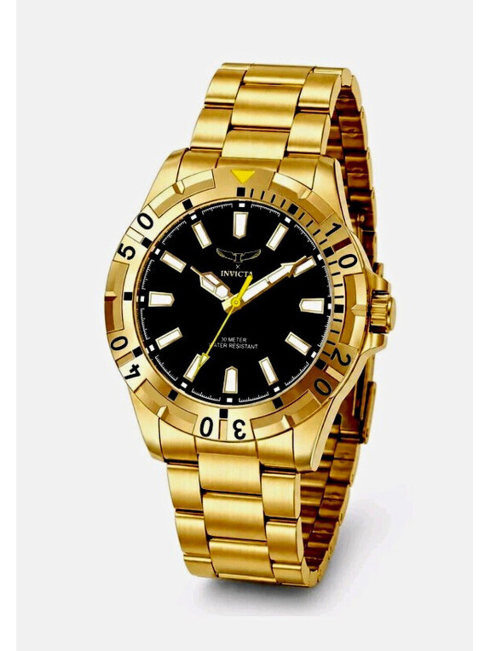 Invicta Specialty I Men’s 42mm Gold Tone Watch Black Dial New in Box (69032)
